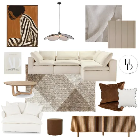 Warm and Textural Interior Design Mood Board by Heim Design on Style Sourcebook