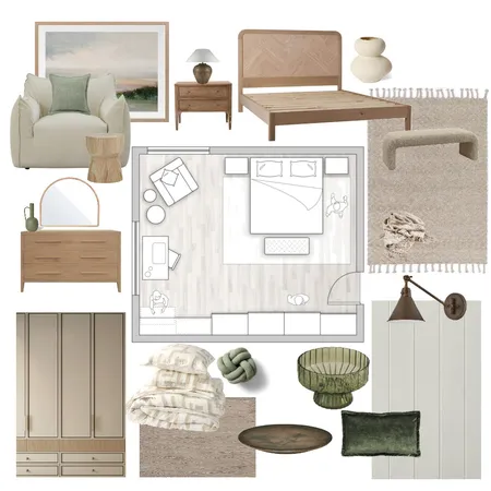 vintage bedroom Interior Design Mood Board by ray. on Style Sourcebook