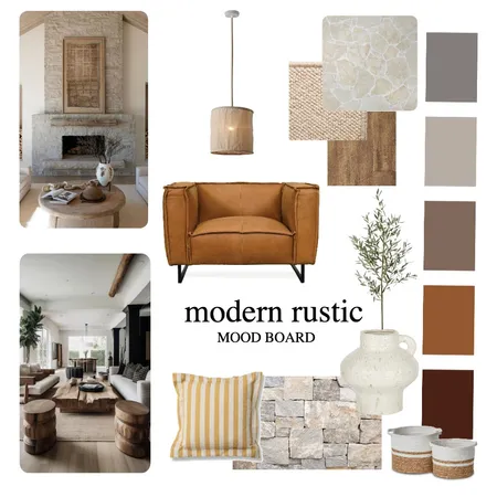 Modern Rustic Interior Design Mood Board by sarahbellinteriors on Style Sourcebook