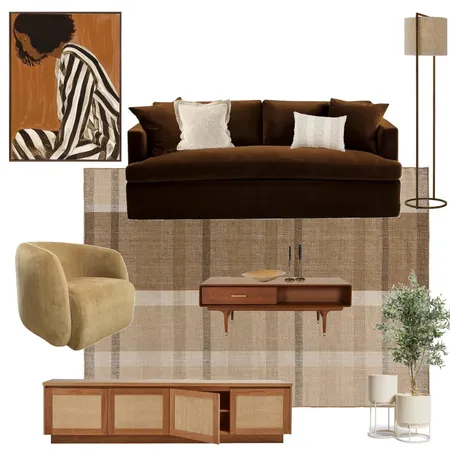 earthy mid century living room Interior Design Mood Board by Suite.Minded on Style Sourcebook