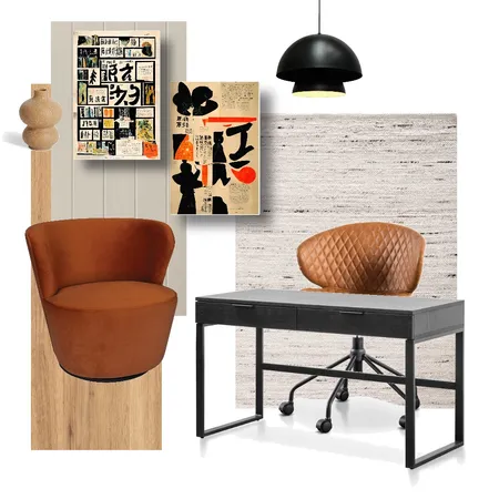 Office inspired by artwork Interior Design Mood Board by envisual design on Style Sourcebook