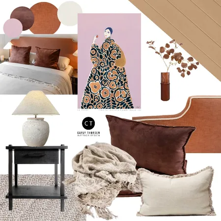 Japandi bedroom Interior Design Mood Board by Carly Thorsen Interior Design on Style Sourcebook