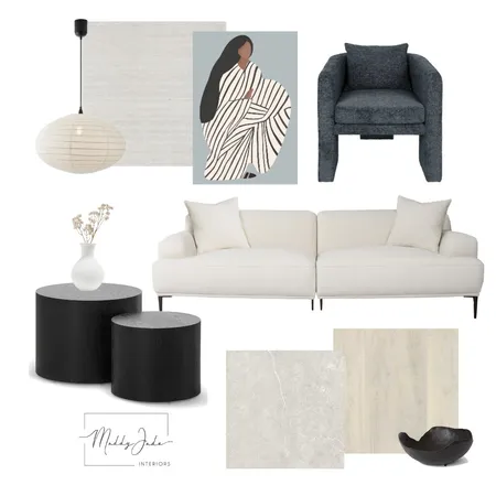 InspiredByComp - dusty blue living room - entry Interior Design Mood Board by Maddy Jade Interiors on Style Sourcebook