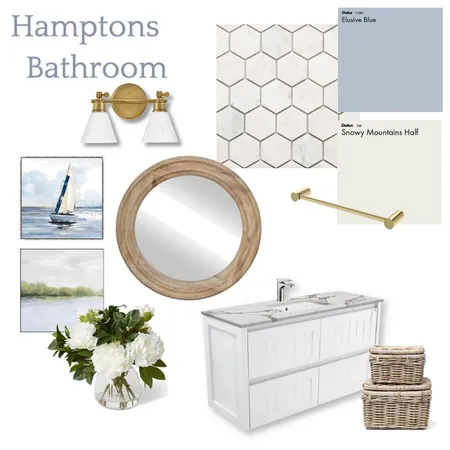 Hamptons Bathroom Interior Design Mood Board by nevenealon on Style Sourcebook