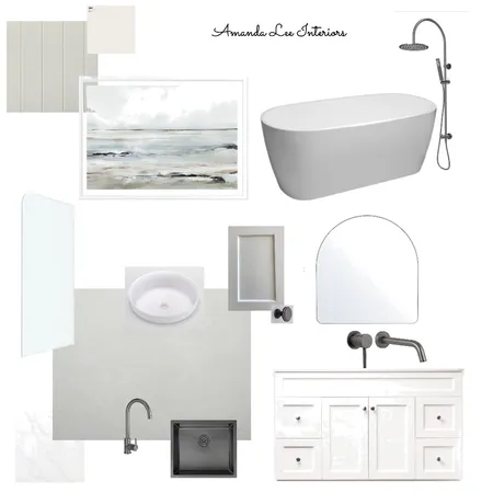 Coastal Hamptons Bathroom & Laundry Selections Interior Design Mood Board by Amanda Lee Interiors on Style Sourcebook