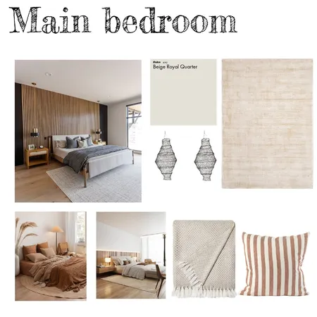 Main bedroom Interior Design Mood Board by sarahyoungstyling on Style Sourcebook