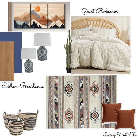 Brenda Ebben Residence-Guest Bedroom Interior Design Mood Board by LUX WEST I.D. on Style Sourcebook