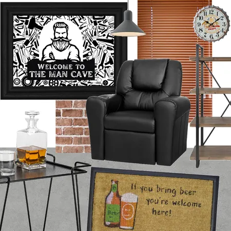 Man Cave Interior Design Mood Board by Gigi 'Love your Lifestyle' on Style Sourcebook