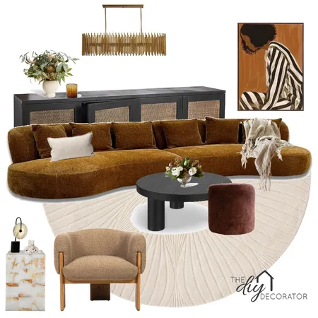 Rust living Interior Design Mood Board by Thediydecorator on Style Sourcebook