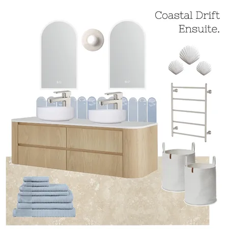 Coastal Drift Ensuite Interior Design Mood Board by OBNL design on Style Sourcebook