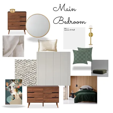 Main Bedroom Interior Design Mood Board by dennesherwell on Style Sourcebook