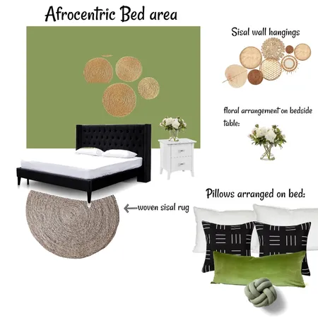 Afrocentric bed area Interior Design Mood Board by hopie on Style Sourcebook