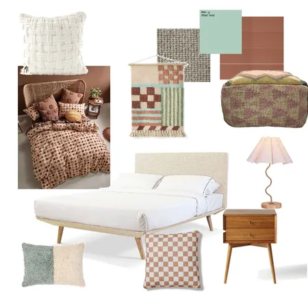 Bedroom pecan Interior Design Mood Board by SewAhead on Style Sourcebook