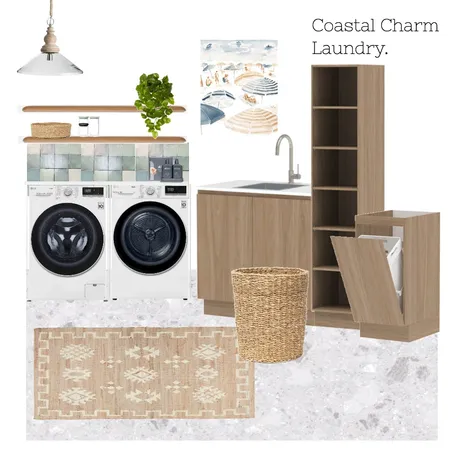 Coastal Charm laundry Interior Design Mood Board by OBNL design on Style Sourcebook