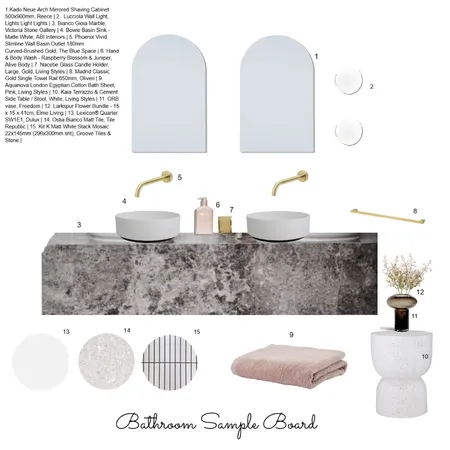 bathroom sample board part c  v2 Interior Design Mood Board by Efi Papasavva on Style Sourcebook