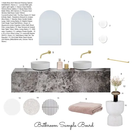 bathroom sample board part c  v44 Interior Design Mood Board by Efi Papasavva on Style Sourcebook