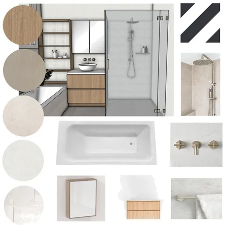 R & R Bathroom White Interior Design Mood Board by Zayla.Interiors on Style Sourcebook