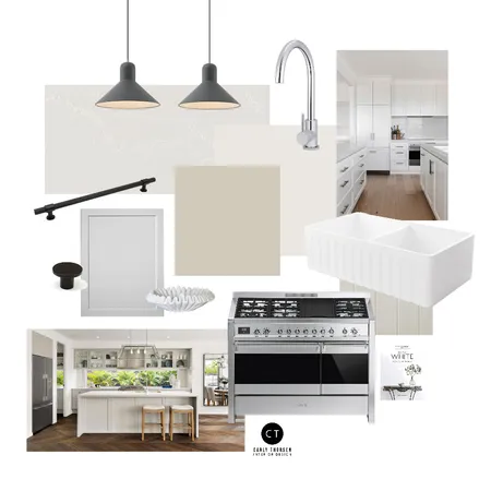 Hamptons Kitchen Project Interior Design Mood Board by Carly Thorsen Interior Design on Style Sourcebook