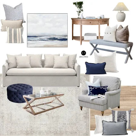 Hamptons lounge Interior Design Mood Board by Carly Thorsen Interior Design on Style Sourcebook