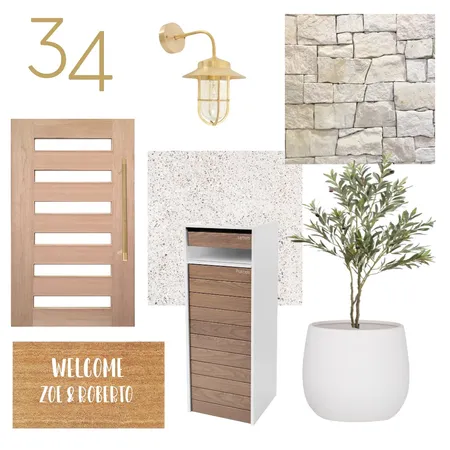 Front entrance Interior Design Mood Board by Zoe on Style Sourcebook