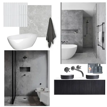 Nerrina ensuite concept Interior Design Mood Board by Sarah Bourke Interior Design on Style Sourcebook