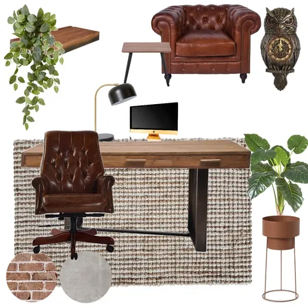 Industrial Office Interior Design Mood Board by Lacey e Kerr on Style Sourcebook