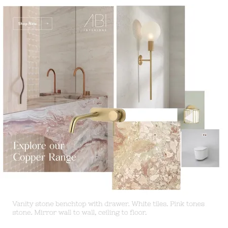 Powder Room Interior Design Mood Board by Renovating a Victorian on Style Sourcebook