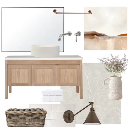 Farmhouse Bathroom Interior Design Mood Board by Bethany Routledge-Nave on Style Sourcebook