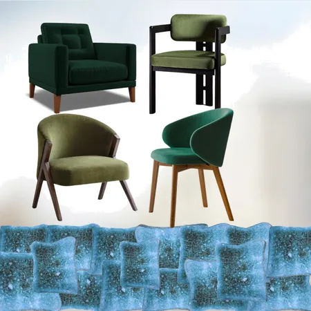 Green chairs blue toast Interior Design Mood Board by marigoldlily on Style Sourcebook