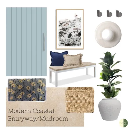 Modern Coastal Entryway/Mudroom Interior Design Mood Board by OBNL design on Style Sourcebook