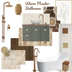 Warm Main Bathroom Interior Design Mood Board by laurajackson94 on Style Sourcebook