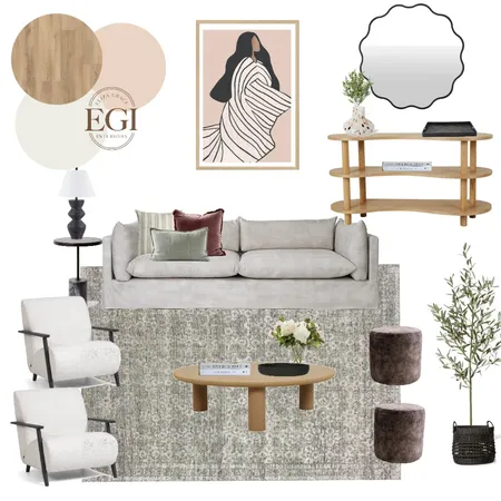 Sophisticated Living Room Interior Design Mood Board by Eliza Grace Interiors on Style Sourcebook