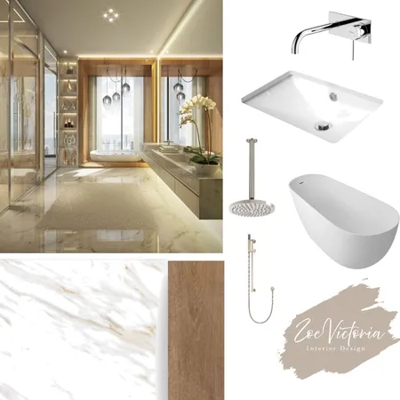 Penthouse  Ensuite  3 Interior Design Mood Board by Zoe Victoria Design on Style Sourcebook