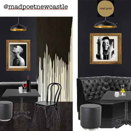 Mad Poet Small Bar Design Concept Interior Design Mood Board by Sophie Seeger @seegerbydesign on Style Sourcebook