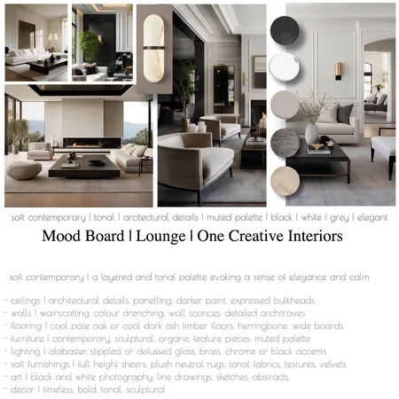 Mood Board - Lounge NE Interior Design Mood Board by ONE CREATIVE on Style Sourcebook