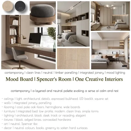 Mood Board - Spencer's Room NE Interior Design Mood Board by ONE CREATIVE on Style Sourcebook