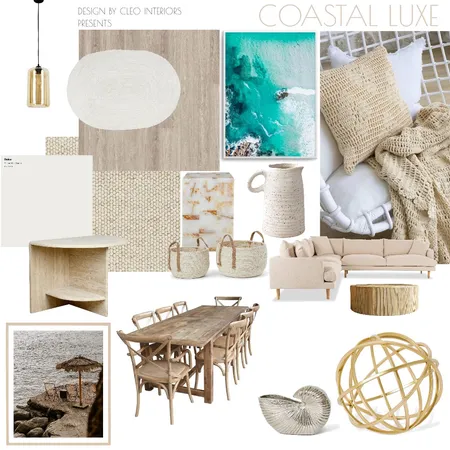 Coastal Luxe Interior Design Mood Board by Design By Cleo Interiors on Style Sourcebook