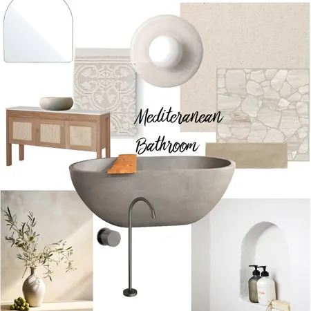 Mediteranean Bathroom Interior Design Mood Board by TammyLea on Style Sourcebook