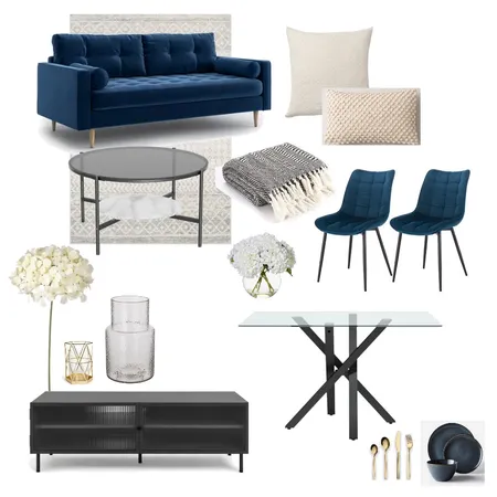 Blue theme WCL - 2 bed Interior Design Mood Board by Lovenana on Style Sourcebook