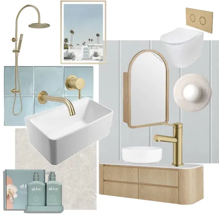 Coastal in Cairns Main Bathroom Interior Design Mood Board by tanya_dineen@hotmail.com on Style Sourcebook