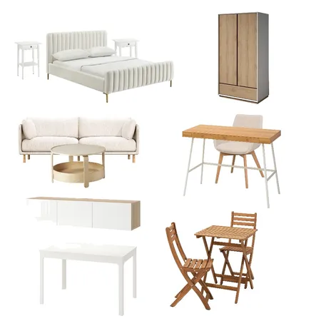 1BR Furniture Package Interior Design Mood Board by chan Venly on Style Sourcebook