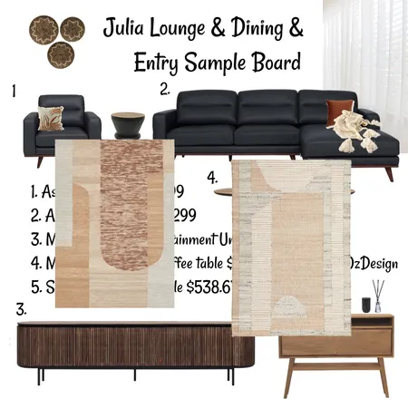 Julia dining and living & Entry 2 Interior Design Mood Board by SbS on Style Sourcebook