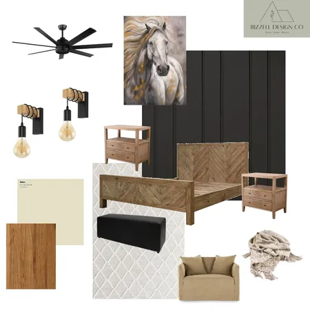 Moody Master Bedroom Interior Design Mood Board by bizzelldesignco on Style Sourcebook