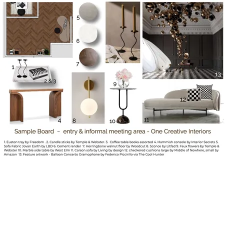 MOD 12 sample board entry Interior Design Mood Board by ONE CREATIVE on Style Sourcebook