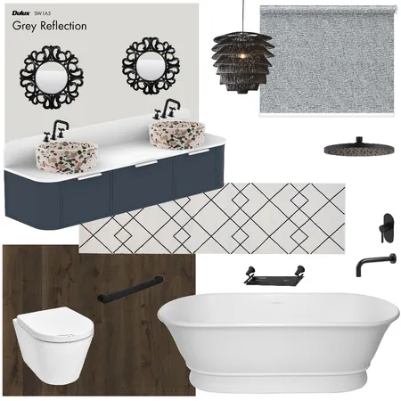 eclectic bathroom Interior Design Mood Board by brianna sardinha on Style Sourcebook