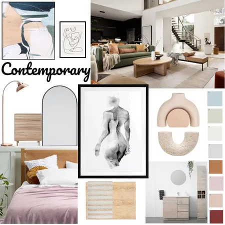 Contemporary Living Interior Design Mood Board by K Designs on Style Sourcebook