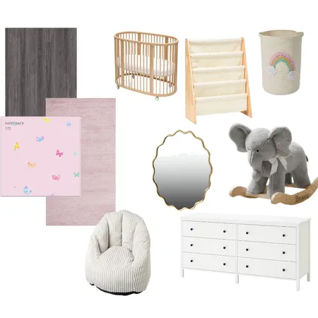 Baby Girl Nursery Interior Design Mood Board by soni_desilva on Style Sourcebook