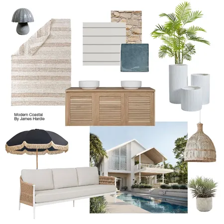 Modern Coastal Interior Design Mood Board by James Hardie AU on Style Sourcebook