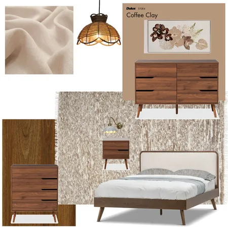 mid-century modern bedroom Interior Design Mood Board by brianna sardinha on Style Sourcebook