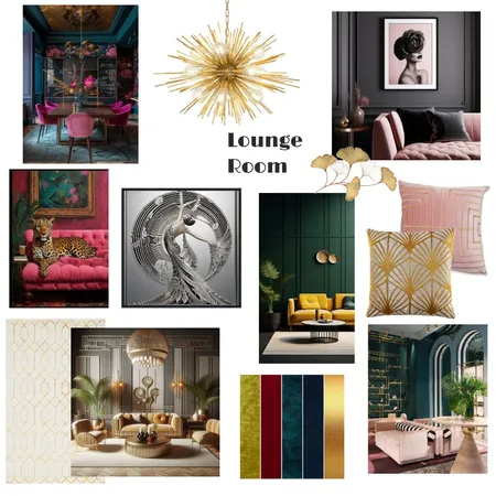 Hollywood Glam/ Sitting Room Interior Design Mood Board by Gemma on Style Sourcebook